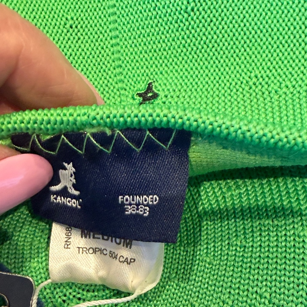 Kangol Lightweight Knit Beret in Mint Green - Picture 5 of 5